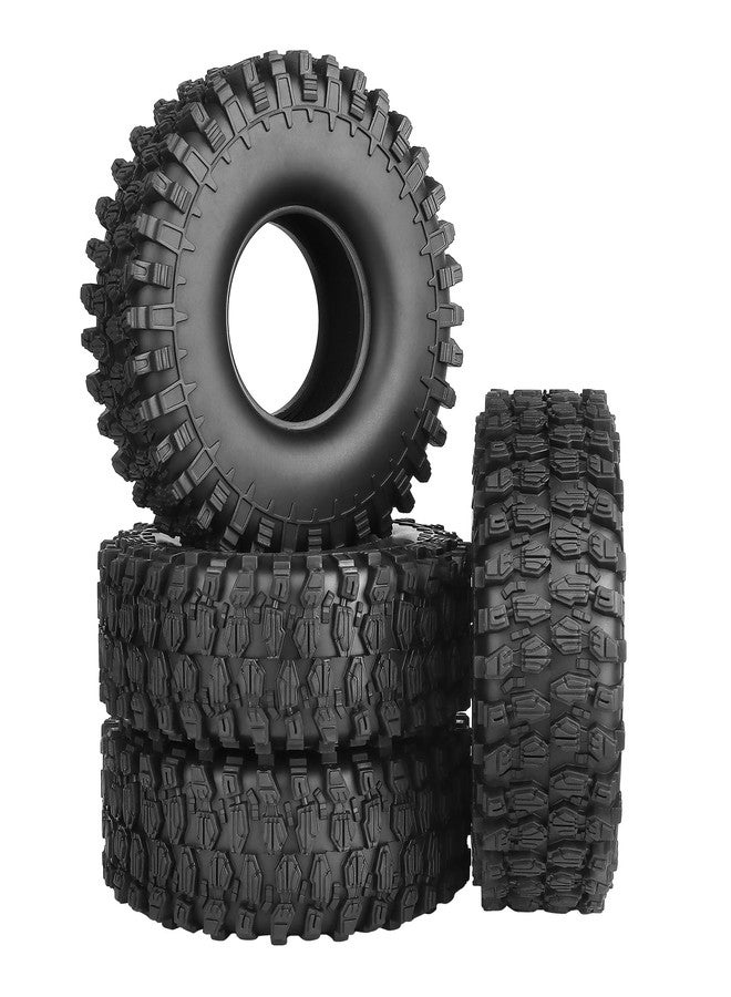 FriHobby 4.7"/120mm 1.9 Tires RC Crawler Tyres fit 1.9 Beadlocks Rims Soft Rubber Great Grip on Rocks Mud Dirt for Traxxas TRX4 Axial SCX10 II III Redcat Gen 8,w/Foam - Image 1
